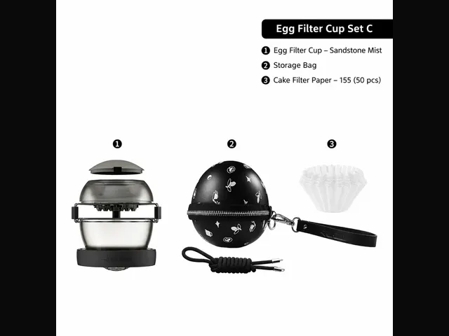 轰炸机 轰炸机 Eggonaut 便携滤杯套装 产品照片